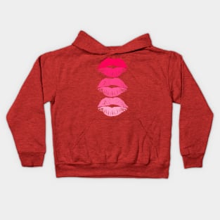 HOT PINK LIPS Kids Hoodie